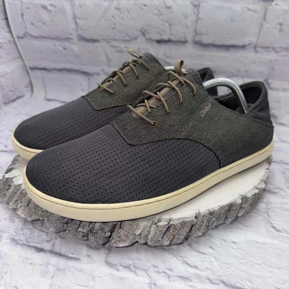 OLUKAI Nohea Moku Charcoal/Clay Casual Shoes Mens Size US 11